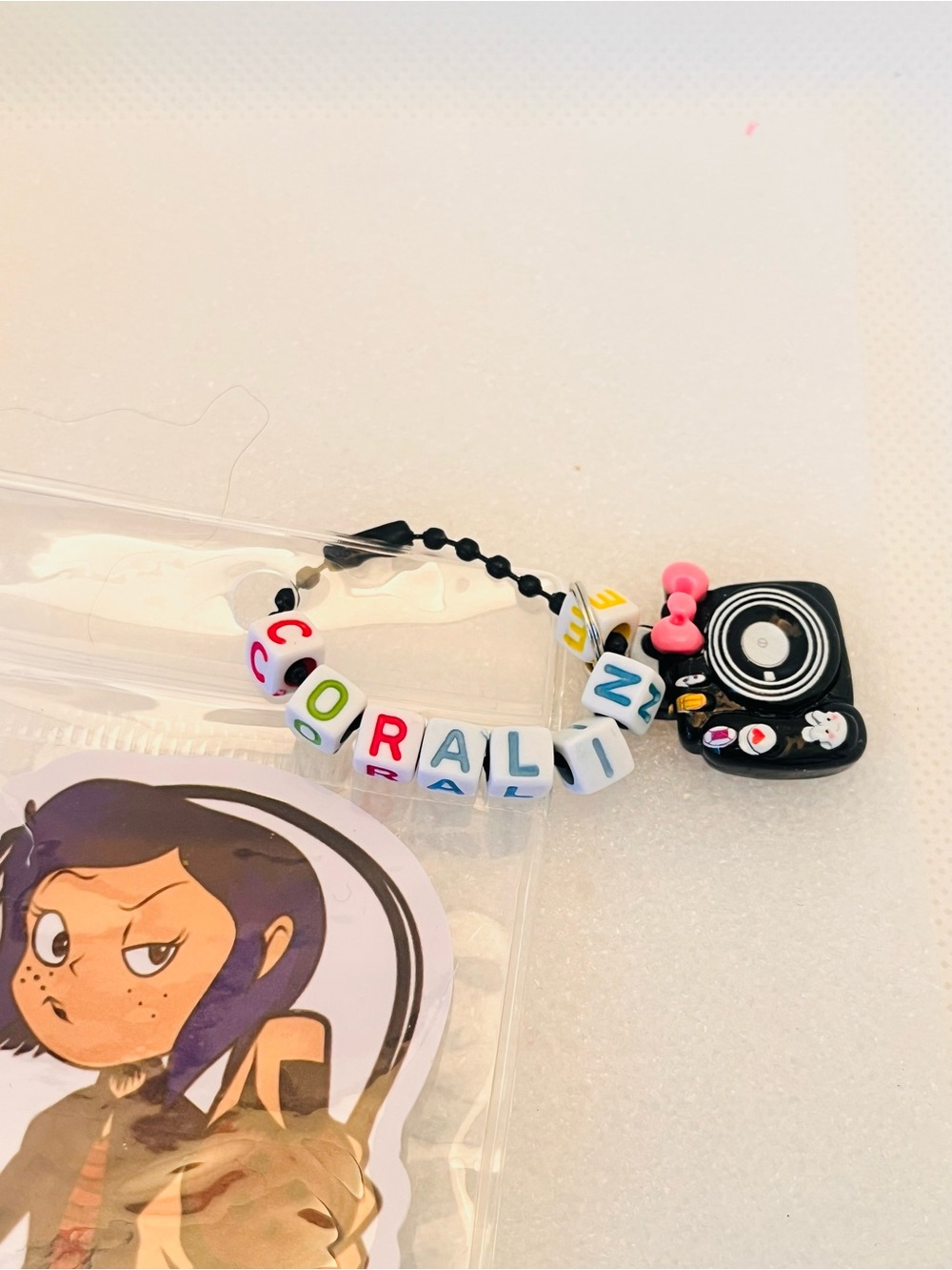 Hand Crafted Resin Coraline Phone Case with Black Accents - Picture 7 of 10